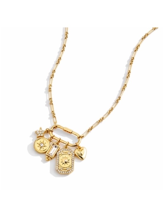 J. Crew Jewelry - New! J.Crew Gold Plated Carabiner Charm Necklace NWT
